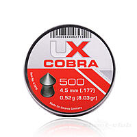UX Cobra Spitzkopf Diabolos .4,5mm geriffelt 500 Stck