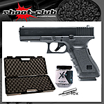 Glock 17 CO2 Pistole 4,5 mm Stahl BBs - Koffer-Set Bild 2