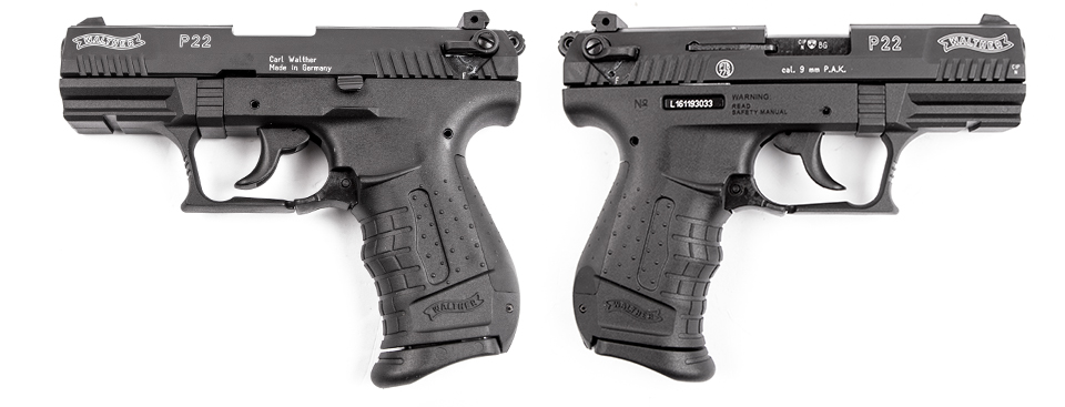 Walther P22 Markings