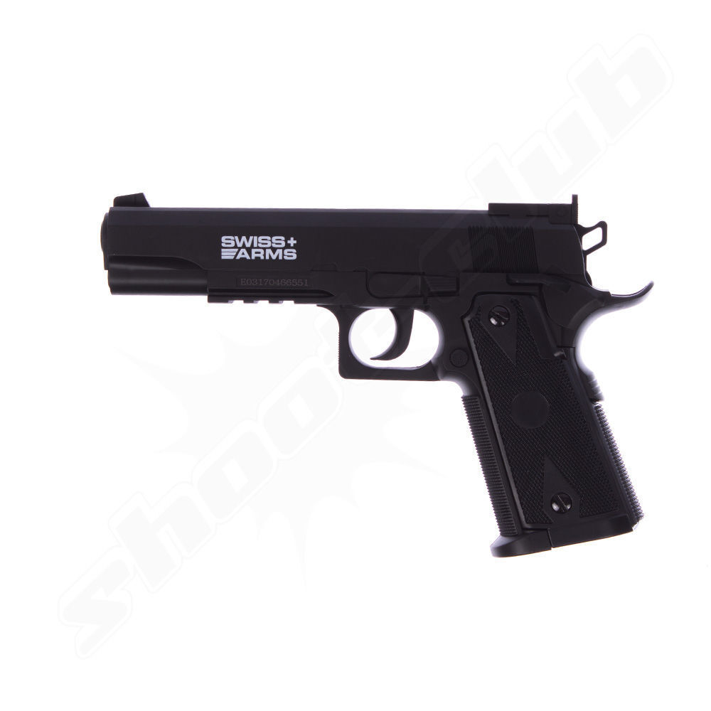 Swiss Arms P1911 Match NBB CO2 Pistole - 4,5mm im Set Bild 4