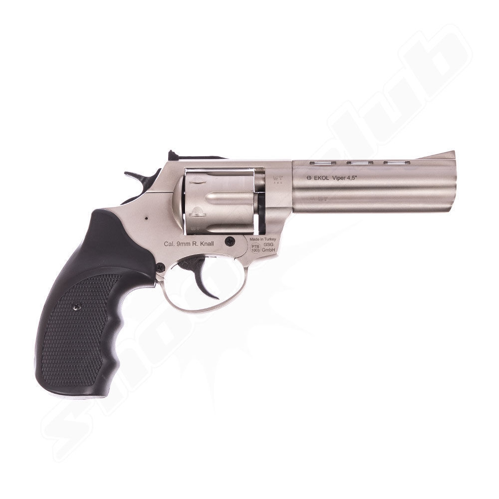 Ekol Viper 4,5 Zoll vernickelt Schreckschussrevolver 9mm R.K. Bild 2