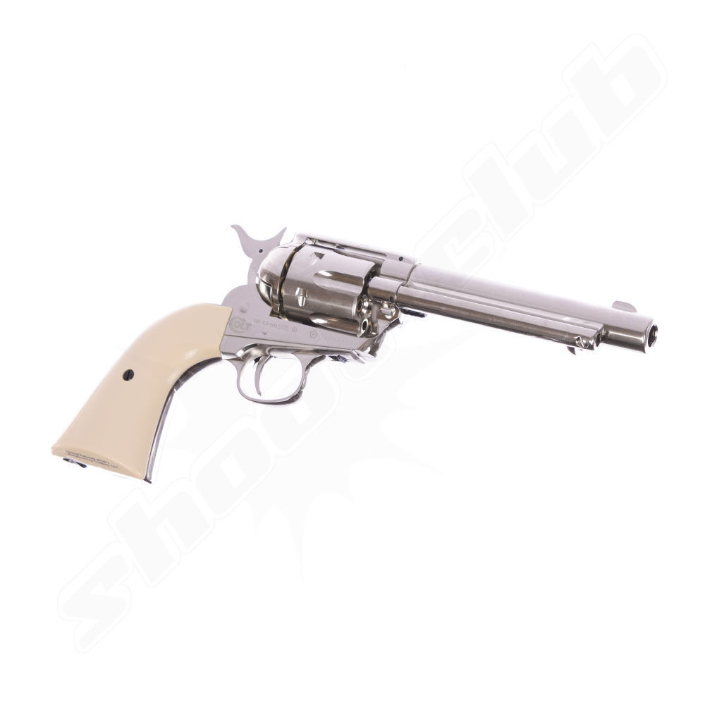 CO2 Revolver COLT SAA .45 Peacemaker Kaliber 4,5mm - vernickelt Bild 3