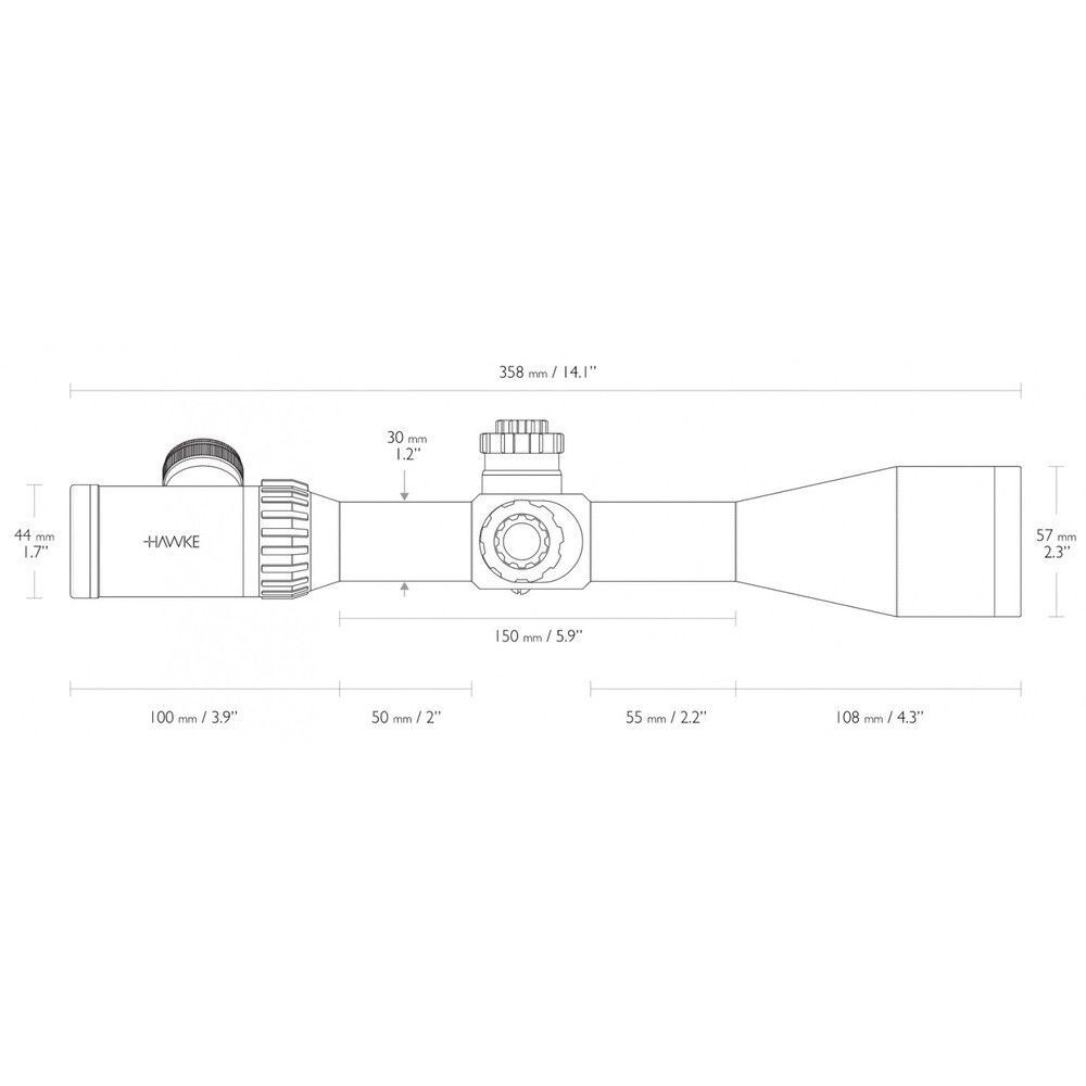 Hawke AIRMAX 30 SF 4-1650 Zielfernrohr - beleuchtet Bild 5