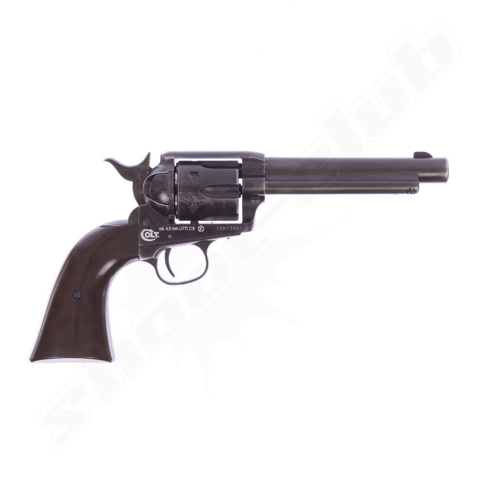 COLT SAA .45 Peacemaker Antique CO2-Revolver 4,5mm BB im Set Bild 2