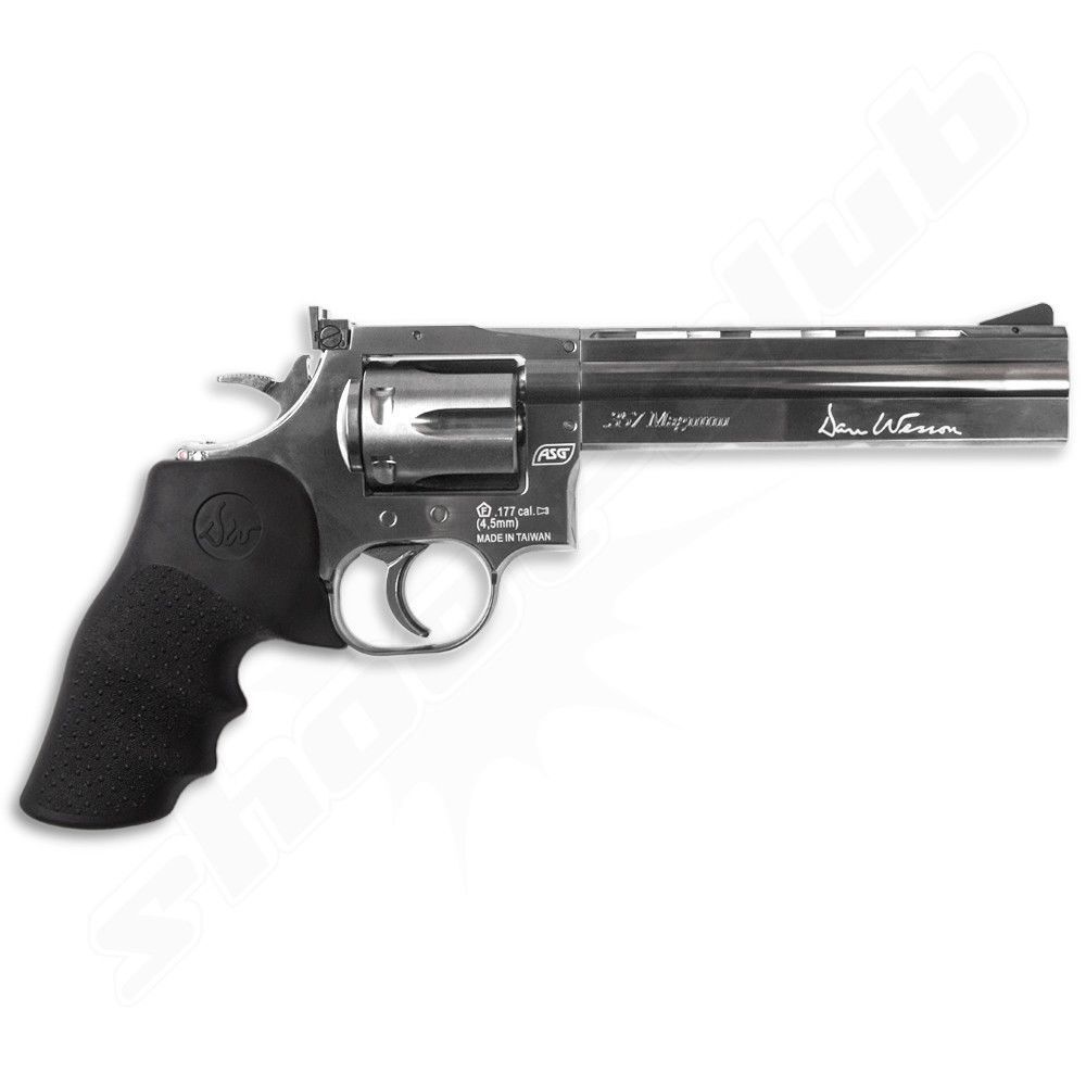 CO2 Revolver Dan Wesson 715 6 Zoll Kal. 4,5mm Diabolos - Stahlgrau Bild 2