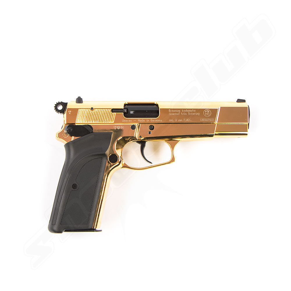 Browning GPDA 9 Schreckschusspistole Gold Finish SET mit Magazin, Munition, Ladehilfe Bild 3