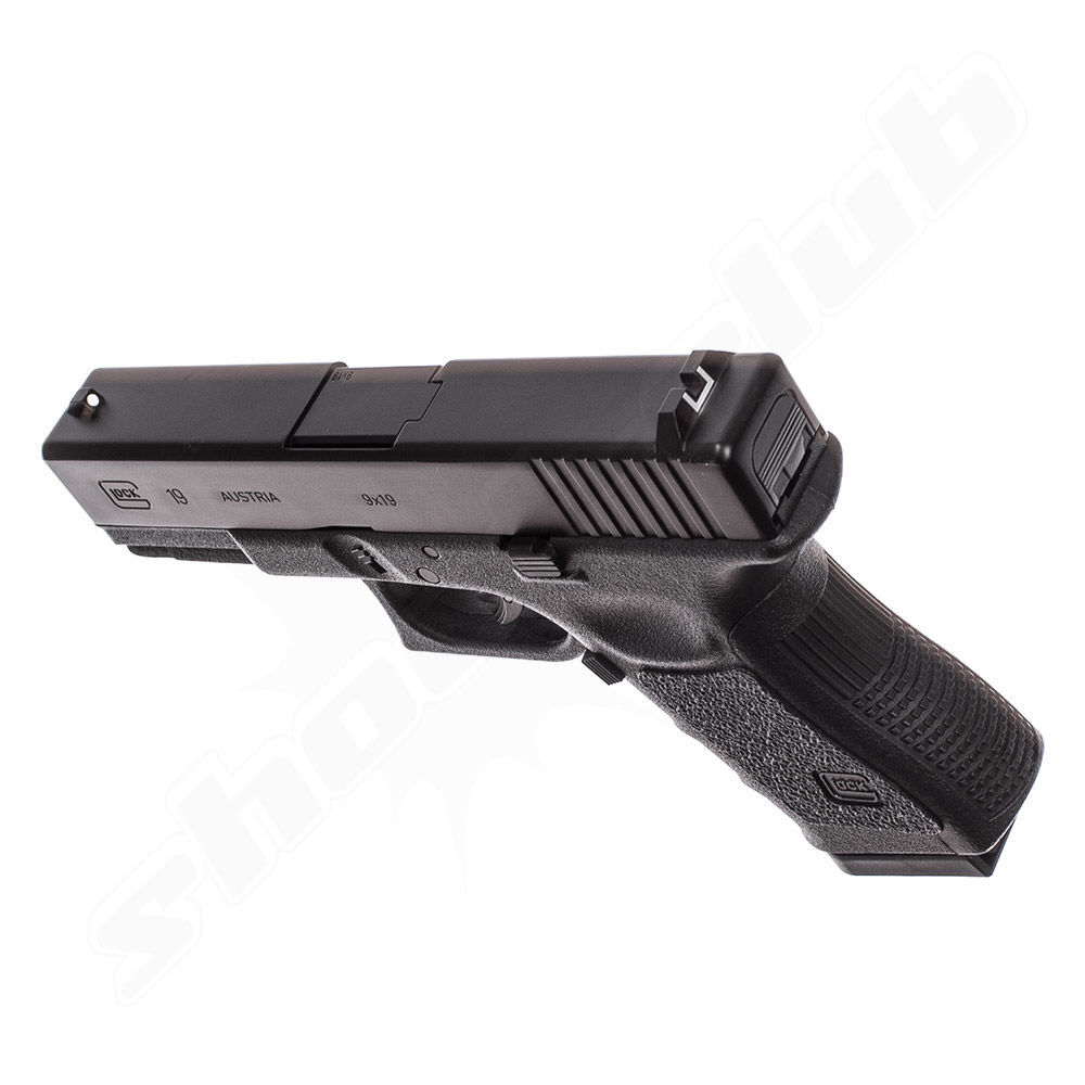 Glock 19 CO2 Pistole 4,5 mm Stahl BBs - schwarz - im Set Bild 4