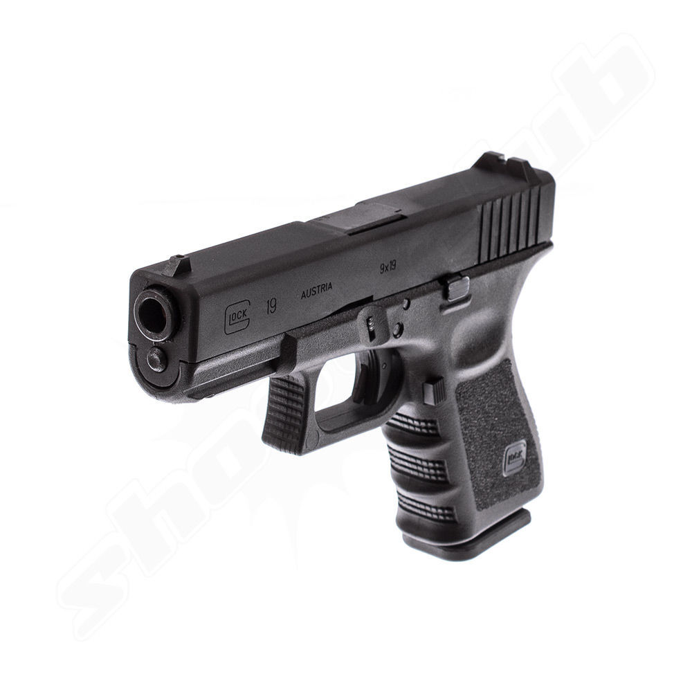Airsoftpistole Glock 19 Gen.3 6mm GBB - schwarz - Set Bild 3