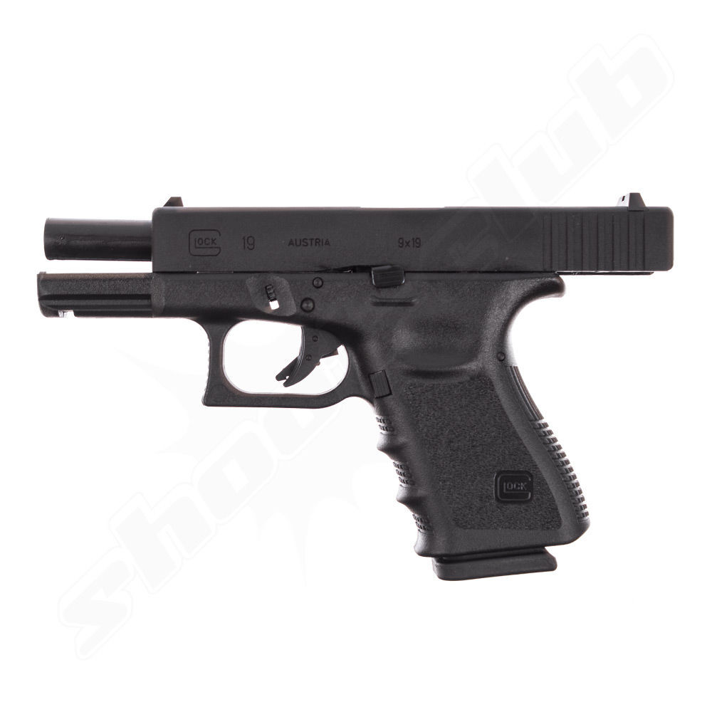 Airsoftpistole Glock 19 Gen.3 6mm GBB - schwarz - Set Bild 2
