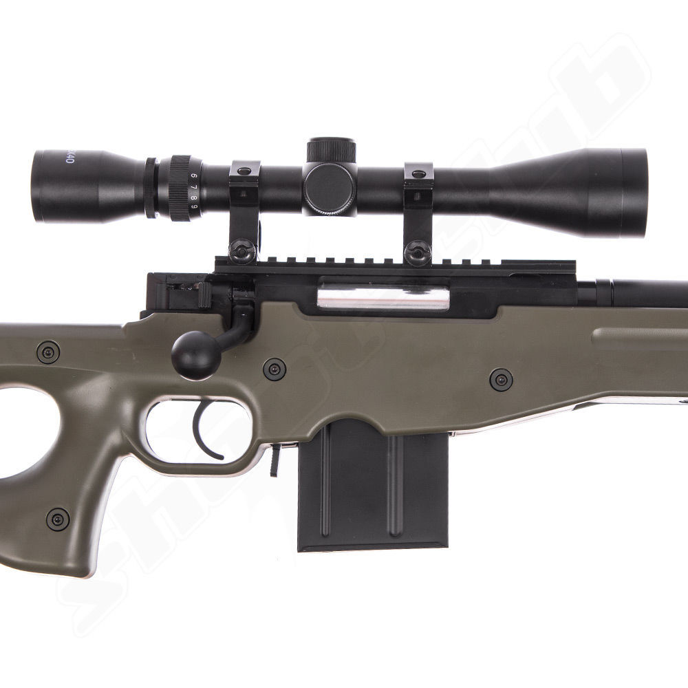 Well L96 AWP FH Airsoft Sniper Starter Set OD Green Upgraded Bild 4