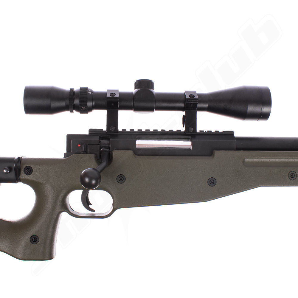 Well AW .338 Airsoft Sniper MB08 Starter Set OD Green / Upgraded Bild 3