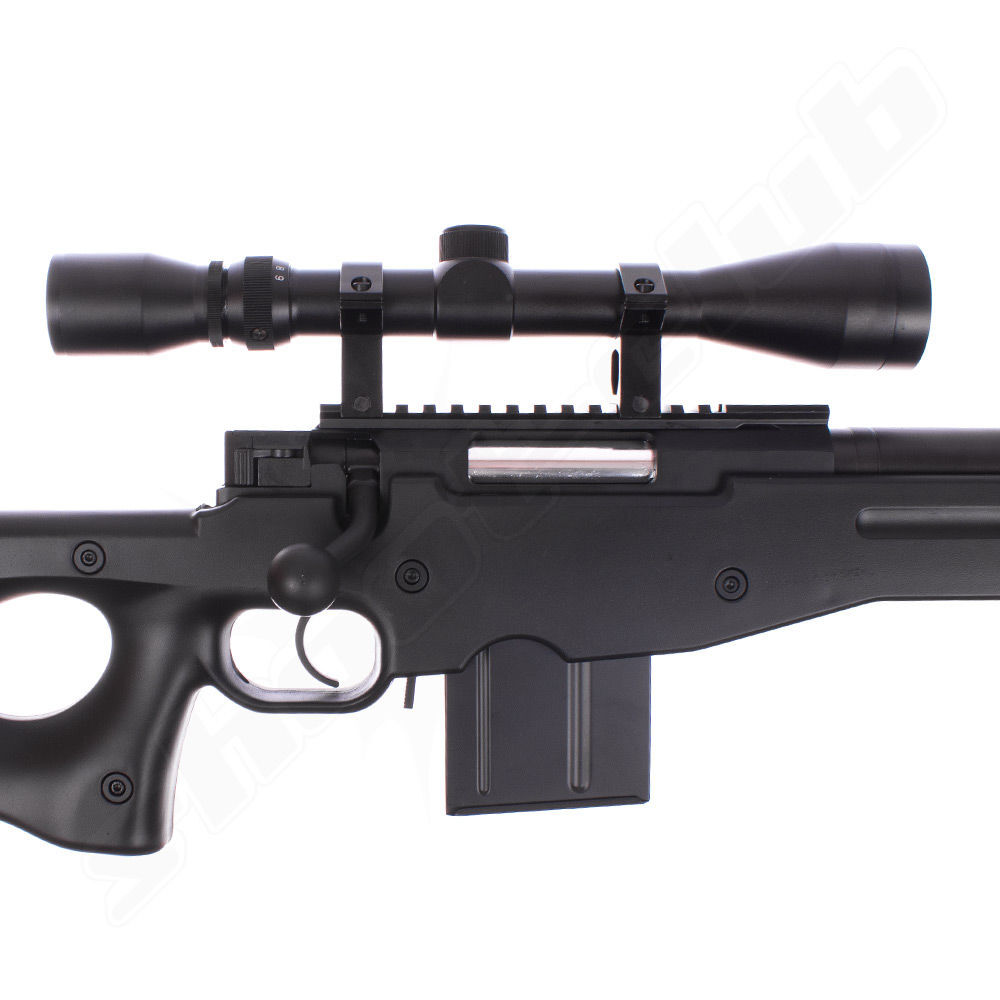 Well MB4402 FH AWP Airsoft Sniper Starter Set Schwarz Bild 3