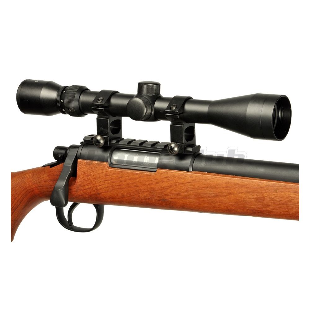 Well MB02 6mm Airsoft Sniper Set SR-1 Holzoptik Bild 3