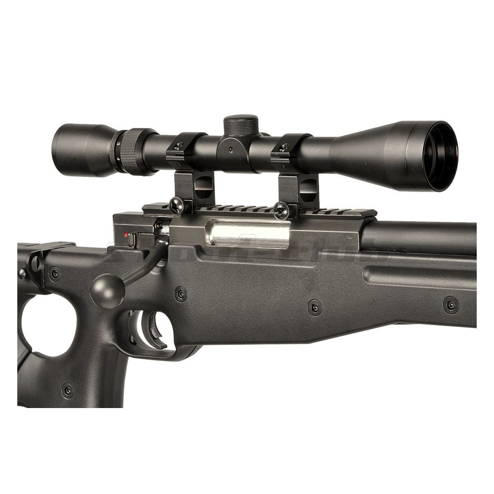 Well AW .338 MB08 Airsoft Sniper Starter Set Upgraded - schwarz Bild 4