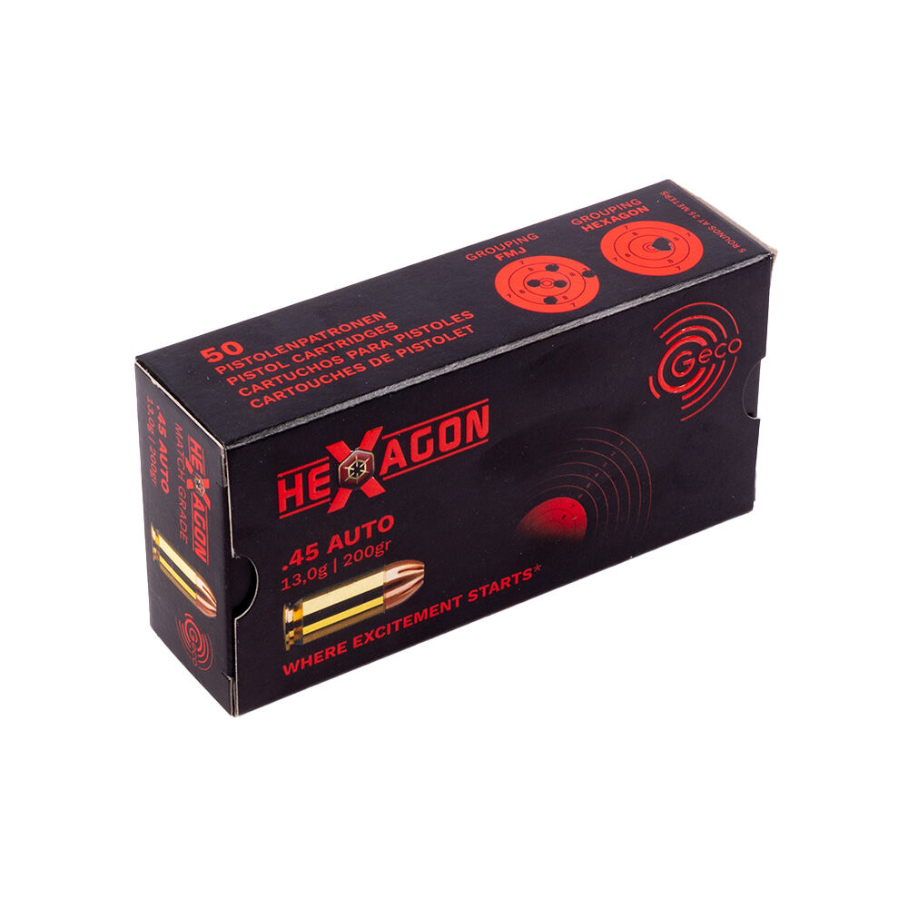Geco Hexagon TM - 13,0g 200grs im Kaliber .45Auto Bild 2