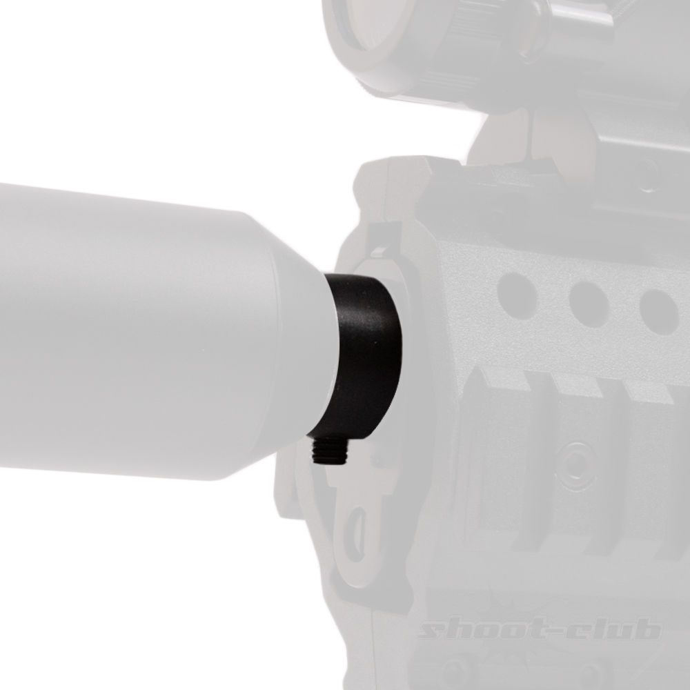 Schalldämpferadapter für Beretta M92 und Perfecta 32 Luftgewehr - Klemmmontage Bild 3