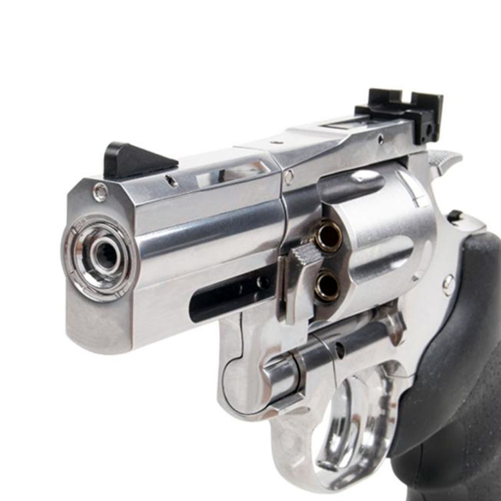 ASG Dan Wesson 715 CO2 Revolver 2,5 Zoll 4,5mm Diabolos Silver Bild 4
