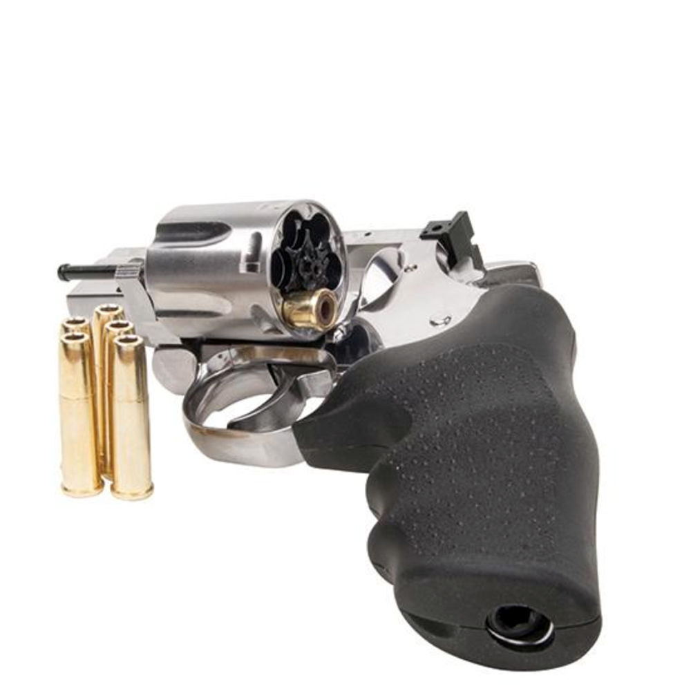 CO2 Revolver Dan Wesson 715 2,5 Zoll Kal. 4,5mm Diabolos, Silber - im Set Bild 5