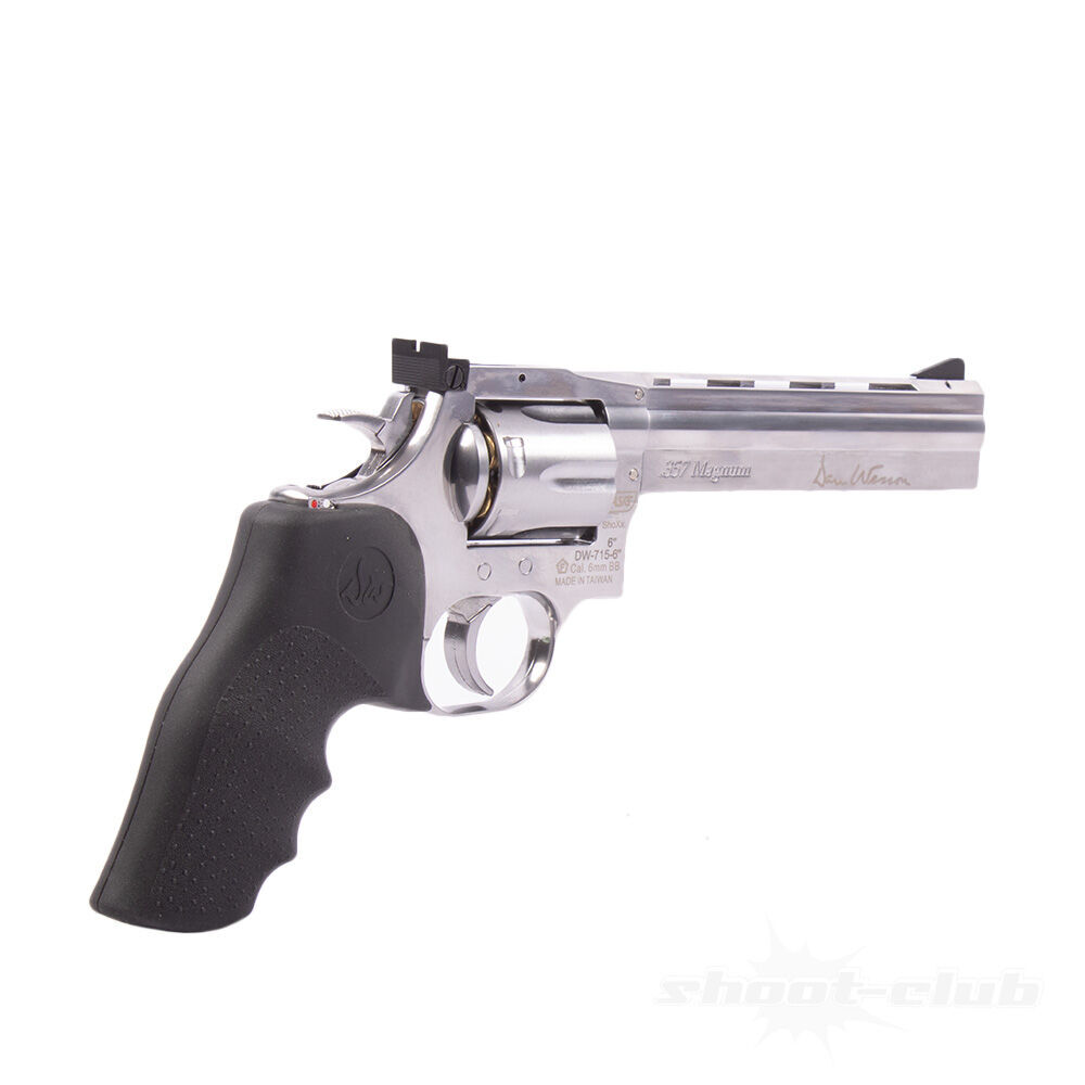 ASG Dan Wesson 715, 6 Zoll Airsoft CO2 Revolver Low Power Version ab18 - Stainless Bild 4