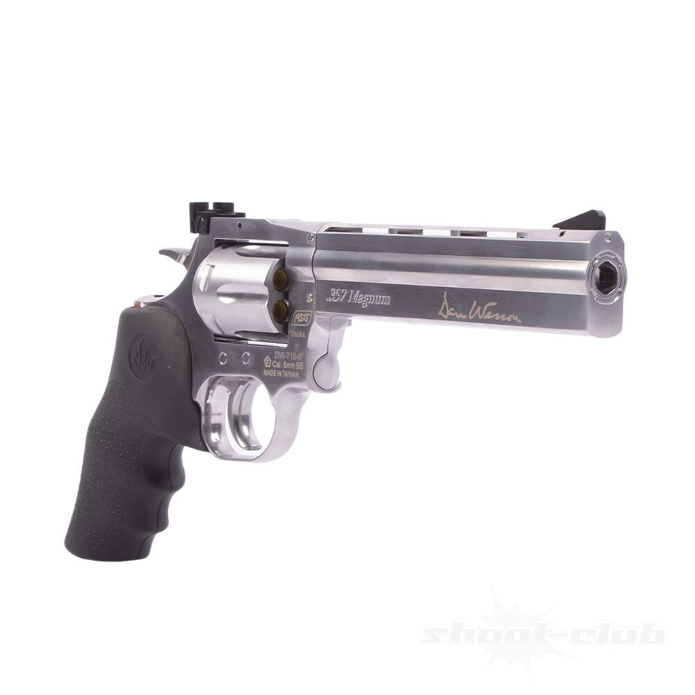 ASG Dan Wesson 715, 6 Zoll Airsoft CO2 Revolver Low Power Version ab18 - Stainless Bild 5