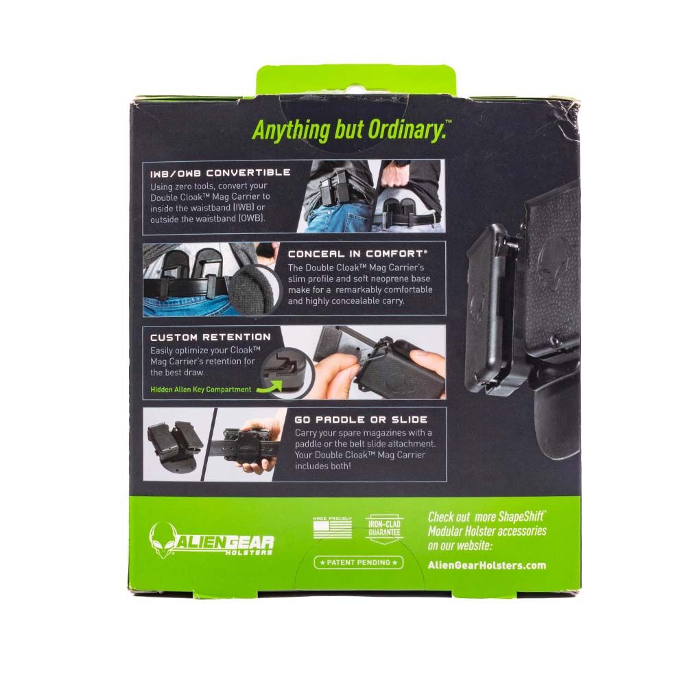 Aliengear Double Magazine Holster f�r einreihige Magazine cal. 380 Auto Bild 3