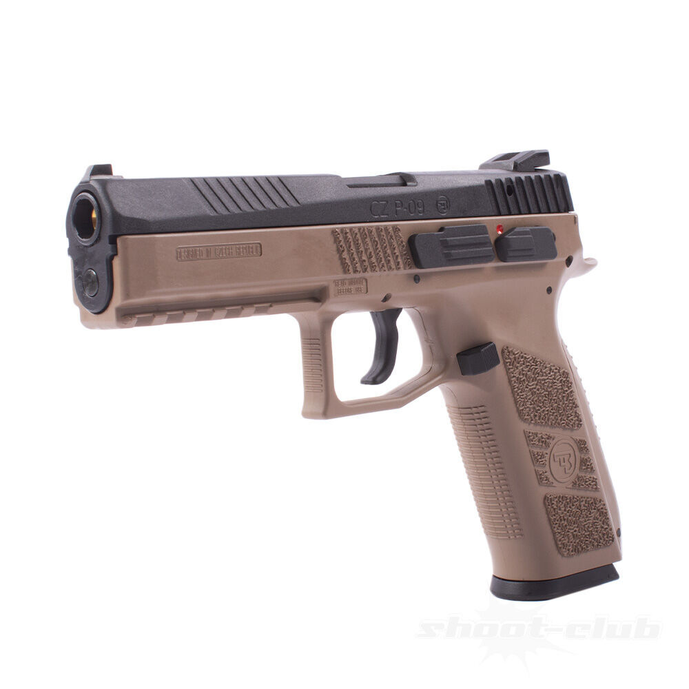 ASG CZ P-09 Airsoft Gas GBB Pistole ab18 - TAN Bild 3