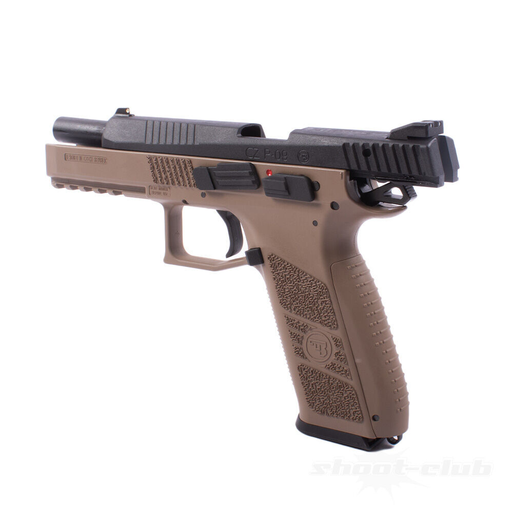 ASG CZ P-09 Airsoft Gas GBB Pistole ab18 - TAN Bild 5