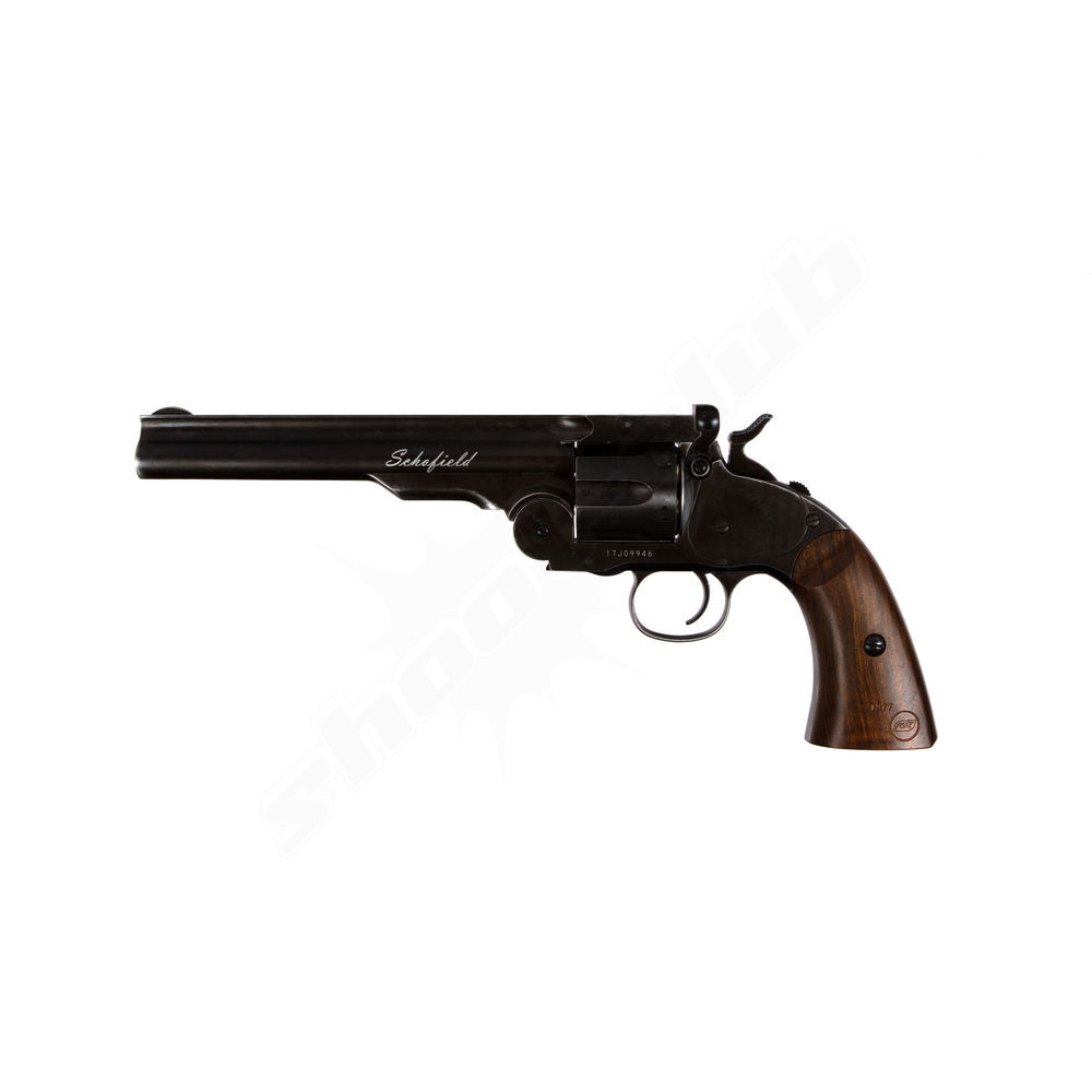 Schofield 6 Zoll CO2 Revolver 4,5 mm Diabolos & BBs - Zielscheiben-Set Bild 5