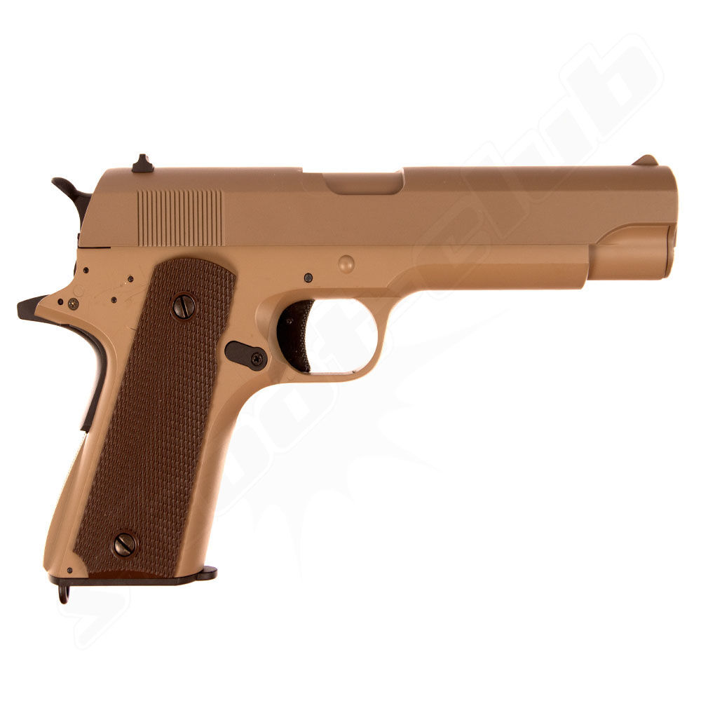 CYMA CM.123 AEP M1911A1 Airsoft 0,5 Joule - TAN Bild 2