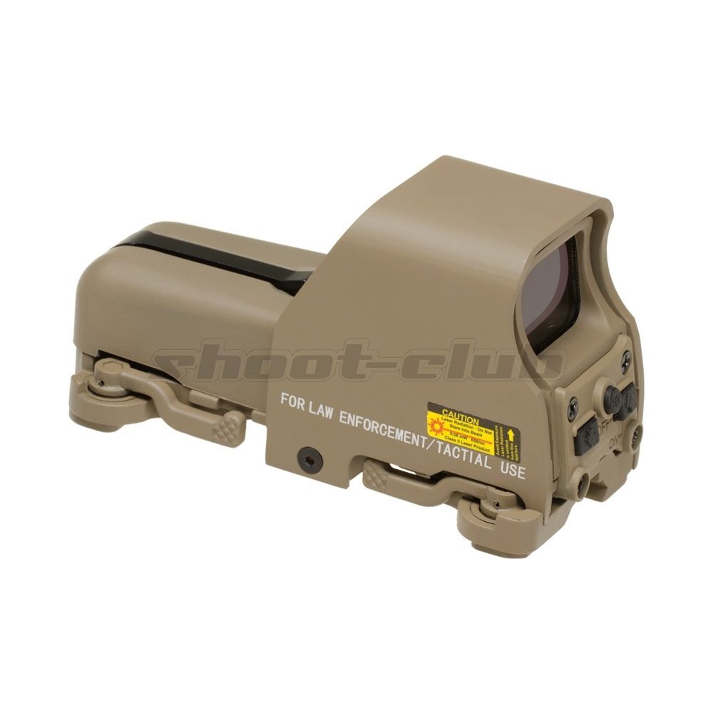 Aim-O Airsoft Red Dot Sight Holo553 Style QD-Mount - TAN Bild 2