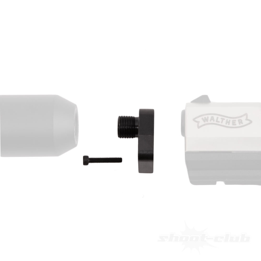 Schalldmpferadapter fr Walther CP99, NightHawk, Umarex CPS CO2 Pistole - 1/2UNF Bild 2