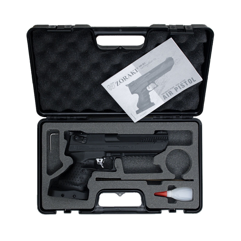 Zoraki HP01 Luftpistole 4,5 mm Diabolos - Linkshänder - Zielscheiben Set Bild 4