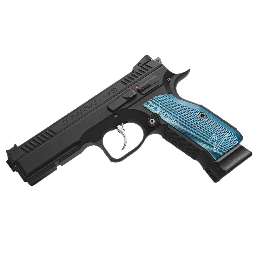 ASG CZ Shadow 2 Airsoft CO2 GBB Pistole ab 18 - Schwarz / Blau Bild 2