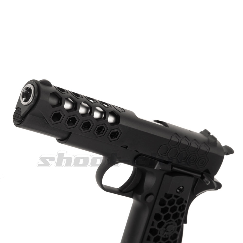 WE M1911 Hex Cut Airsoft Pistole Full Metal GBB 6mm BB Hop-Up Bild 4