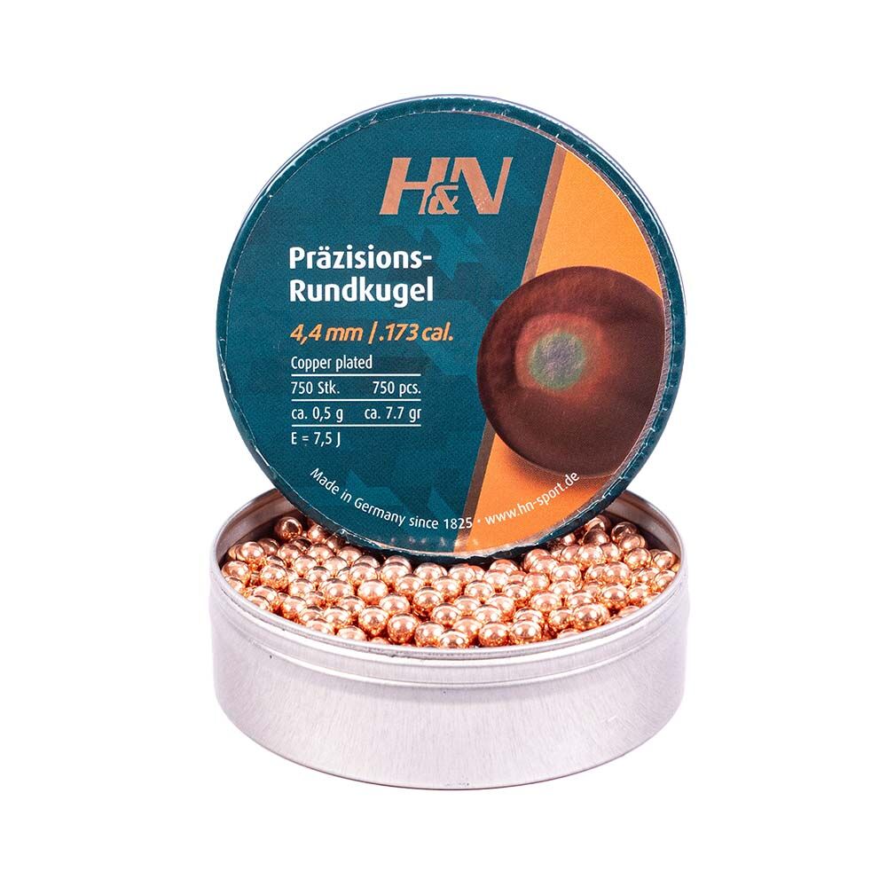 H&N Rundkugeln verkupfert 4,4 mm - 750 Stck Bild 2