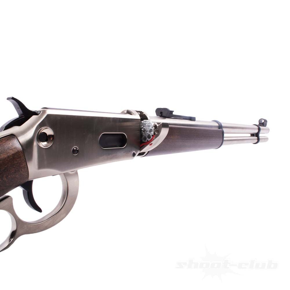 Walther Lever Action CO2 Gewehr 4,5 Diabolos - Steel Finish Bild 4