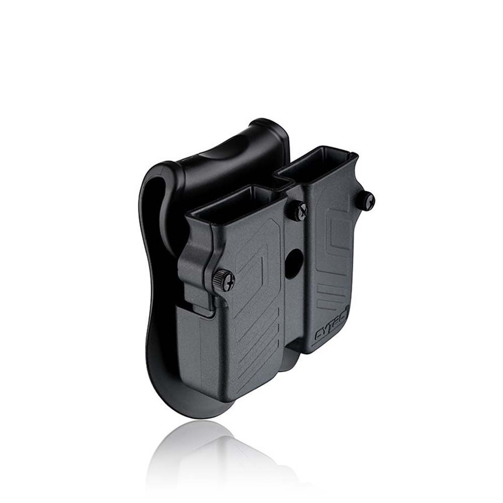 Cytac Universal Double Magazine Pouch Paddle Kaliber .9 mm, .40, .45 Bild 2