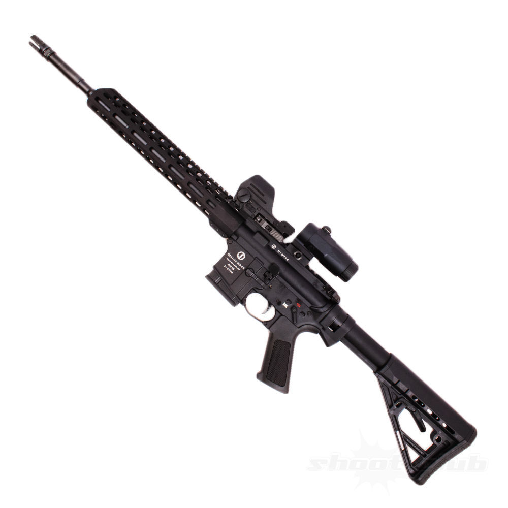 Schmeisser AR15 M5F .223Rem+Falke LE Red Dot+B3X Magnifier+Futteral Bild 3