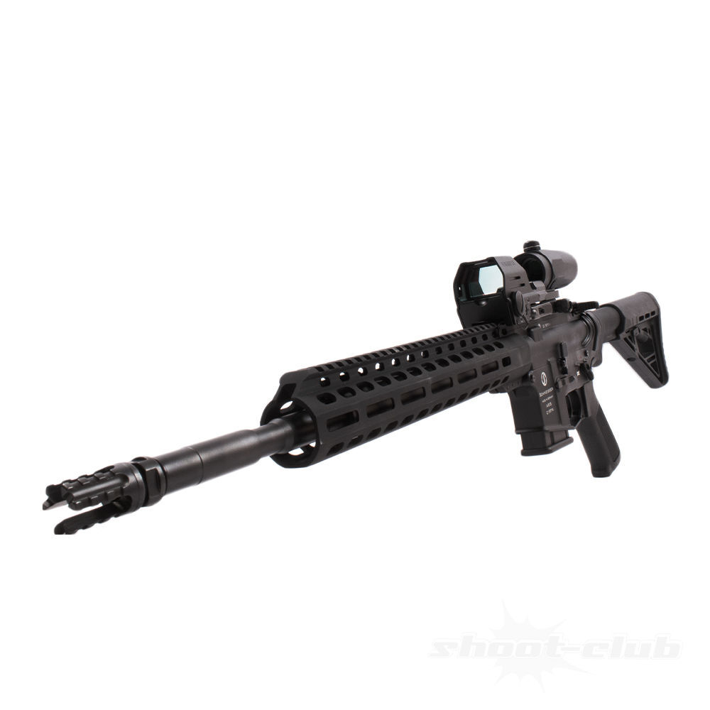 Schmeisser AR15 M5F .223Rem+Falke LE Red Dot+B3X Magnifier+Futteral Bild 4