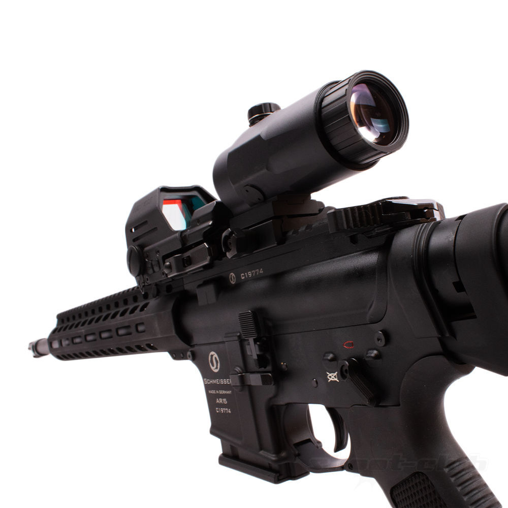 Schmeisser AR15 M5F .223Rem+Falke LE Red Dot+B3X Magnifier+Futteral Bild 5