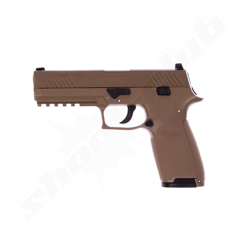 Sig Sauer P320 4,5mm BBs coyote tan - Kugelfang-Set Bild 3