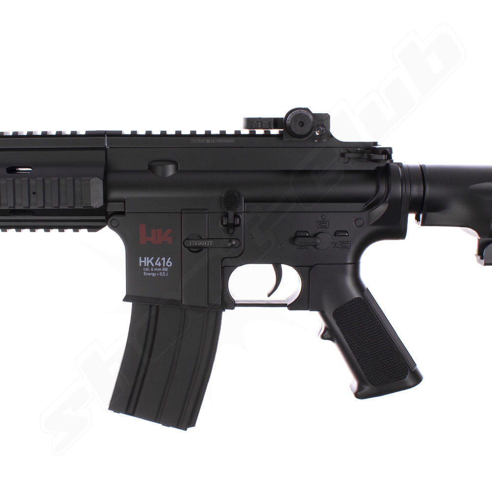 H&K HK 416C AEG 6mm BB Schwarz im Set mit BBs und Speedloader Bild 3