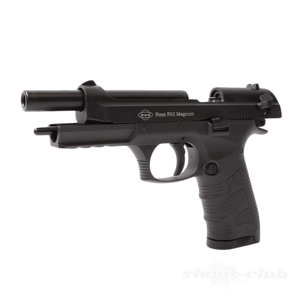 Ekol P92 Magnum Schreckschusspistole 9mm P.A.Knall Metallschlitten Schwarz Bild 4