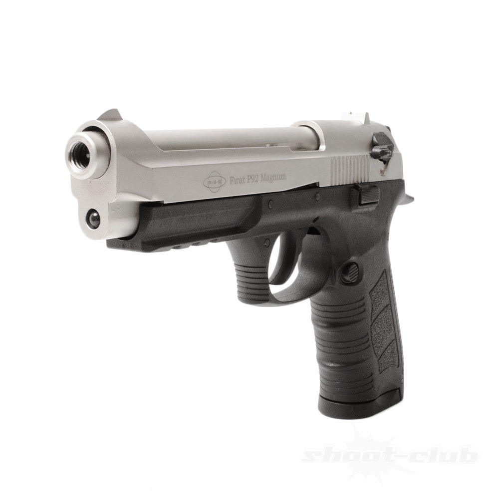 Ekol P92 Magnum Schreckschusspistole 9mm P.A.Knall Metallschlitten Nickel Bild 4