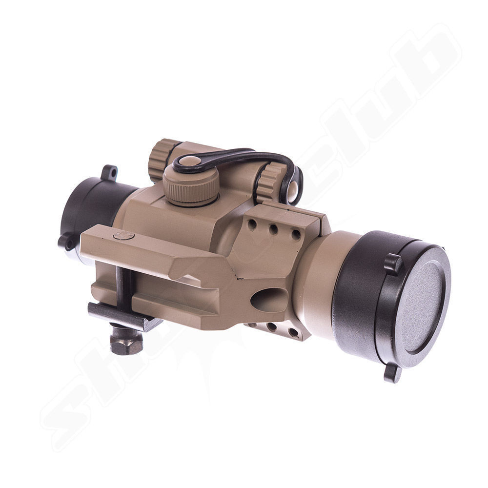 AIM-O M2 Airsoft Red Dot Sight inkl. Cantilever Mount - Desert Bild 5