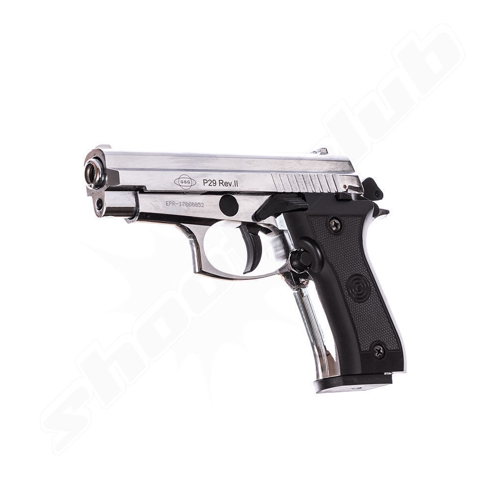 Ekol P29 Schreckschusspistole chrom 9mm P.A.K. inkl. Platzpatronen Bild 3