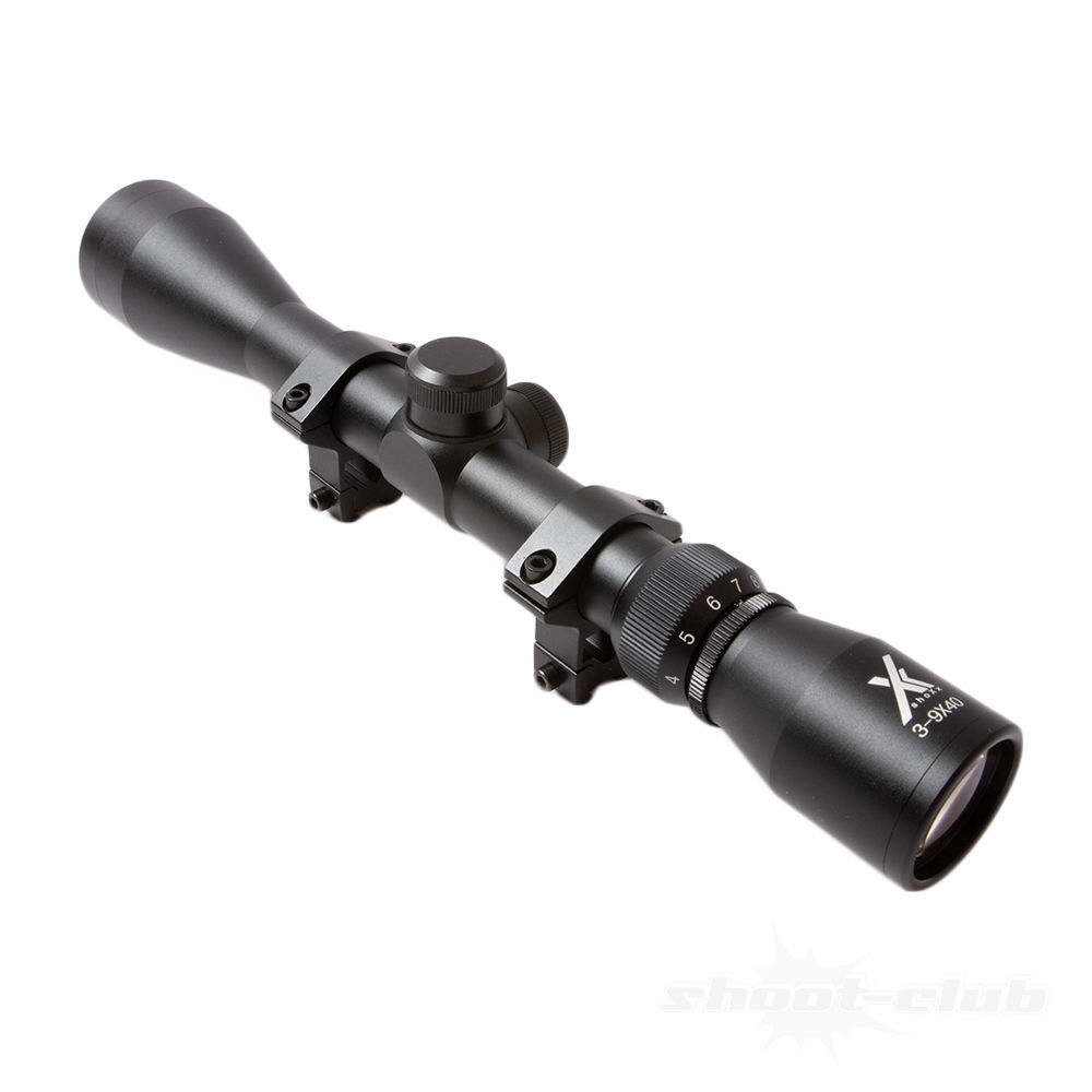 shoXx. Zielfernrohr Luftgewehr 3-9x40 Target-Serie +2 Montageringe Bild 4