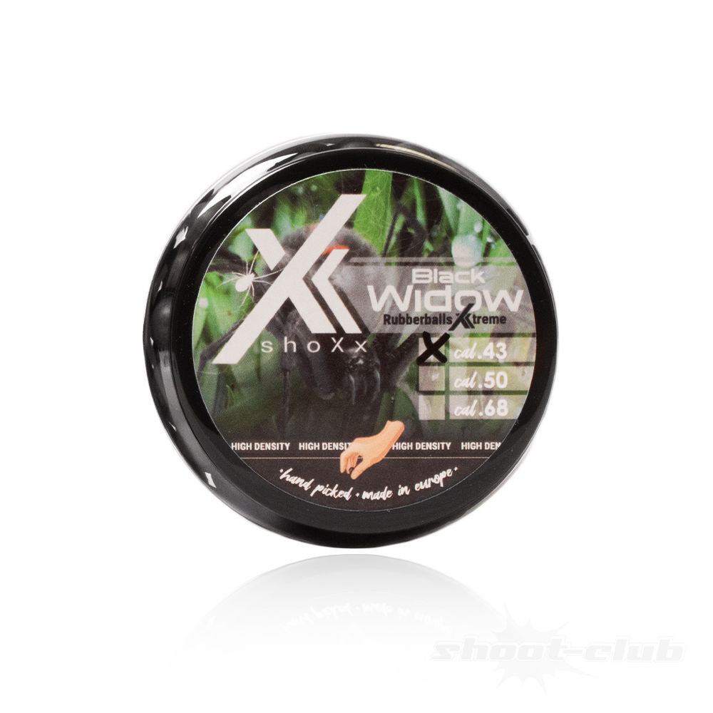shoXx Black Widow Rubberballs Xtreme cal. 43 - Packungsinhalt 300 Stück Bild 2
