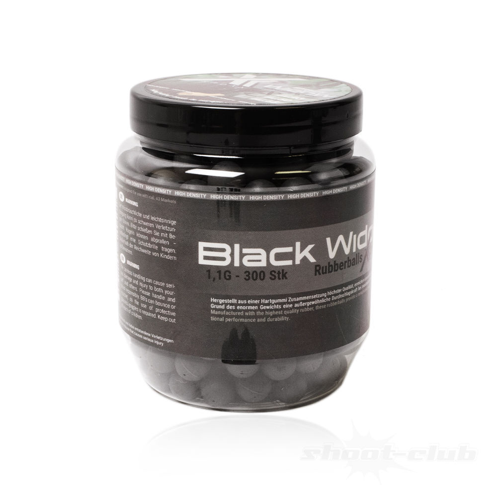 shoXx Black Widow Rubberballs Xtreme cal. 43 - Packungsinhalt 300 Stck Bild 3