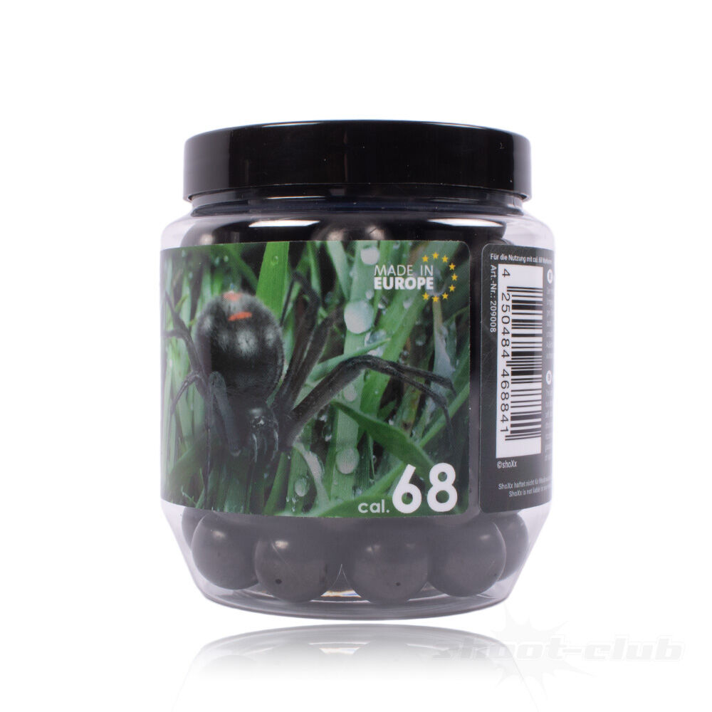 shoXx Black Widow Rubberballs Xtreme cal. 68 - Packungsinhalt 75 Stück Bild 2